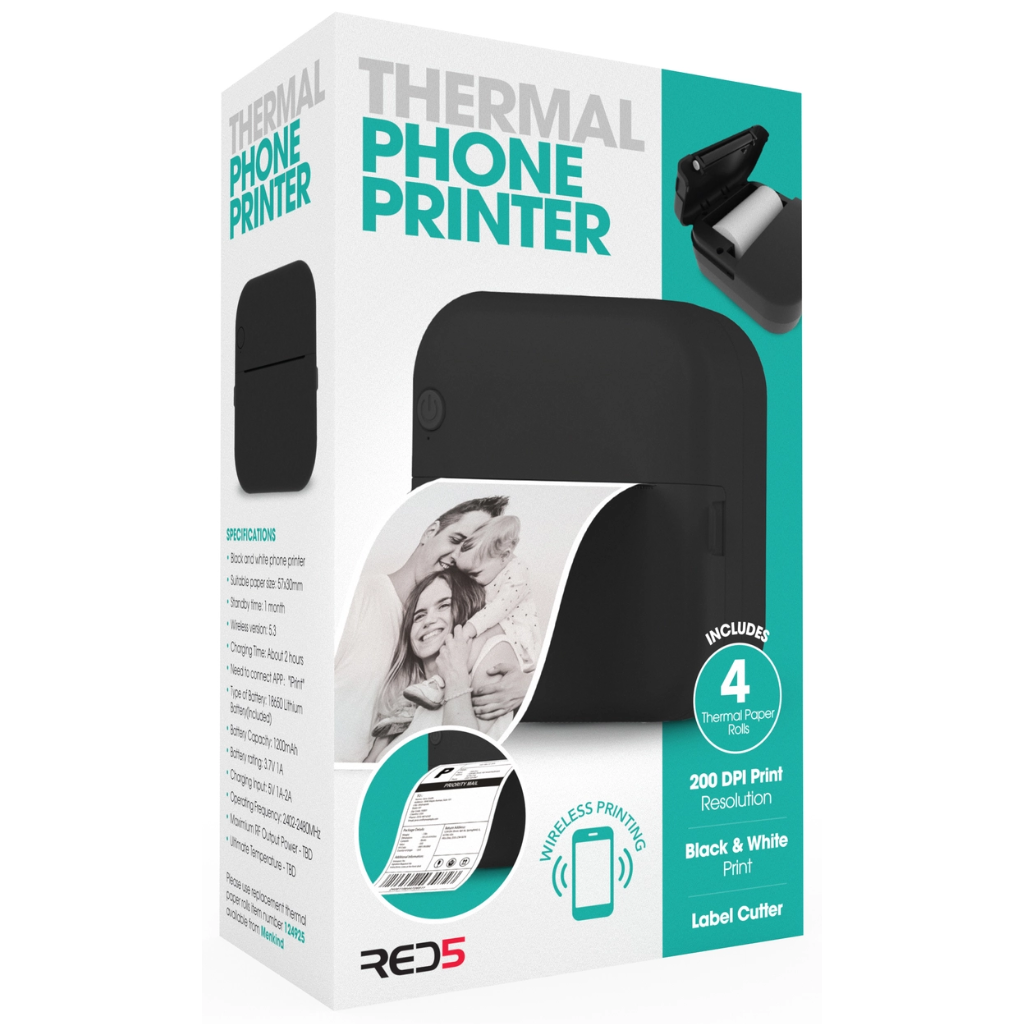 Draagbare thermische Printer - Met bluetooth app