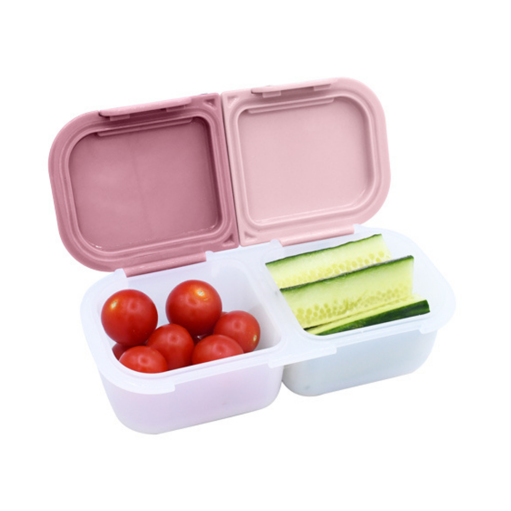 Melii - Snackbox met 2 compartimenten - 2 stuks