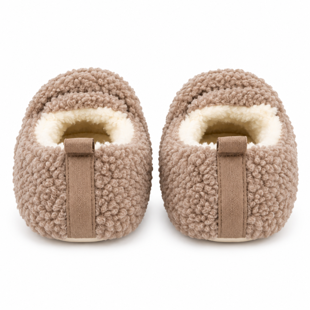 Teddy pantoffels Famke - Taupe