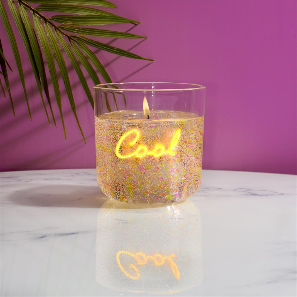 Geurkaars met lichtslinger