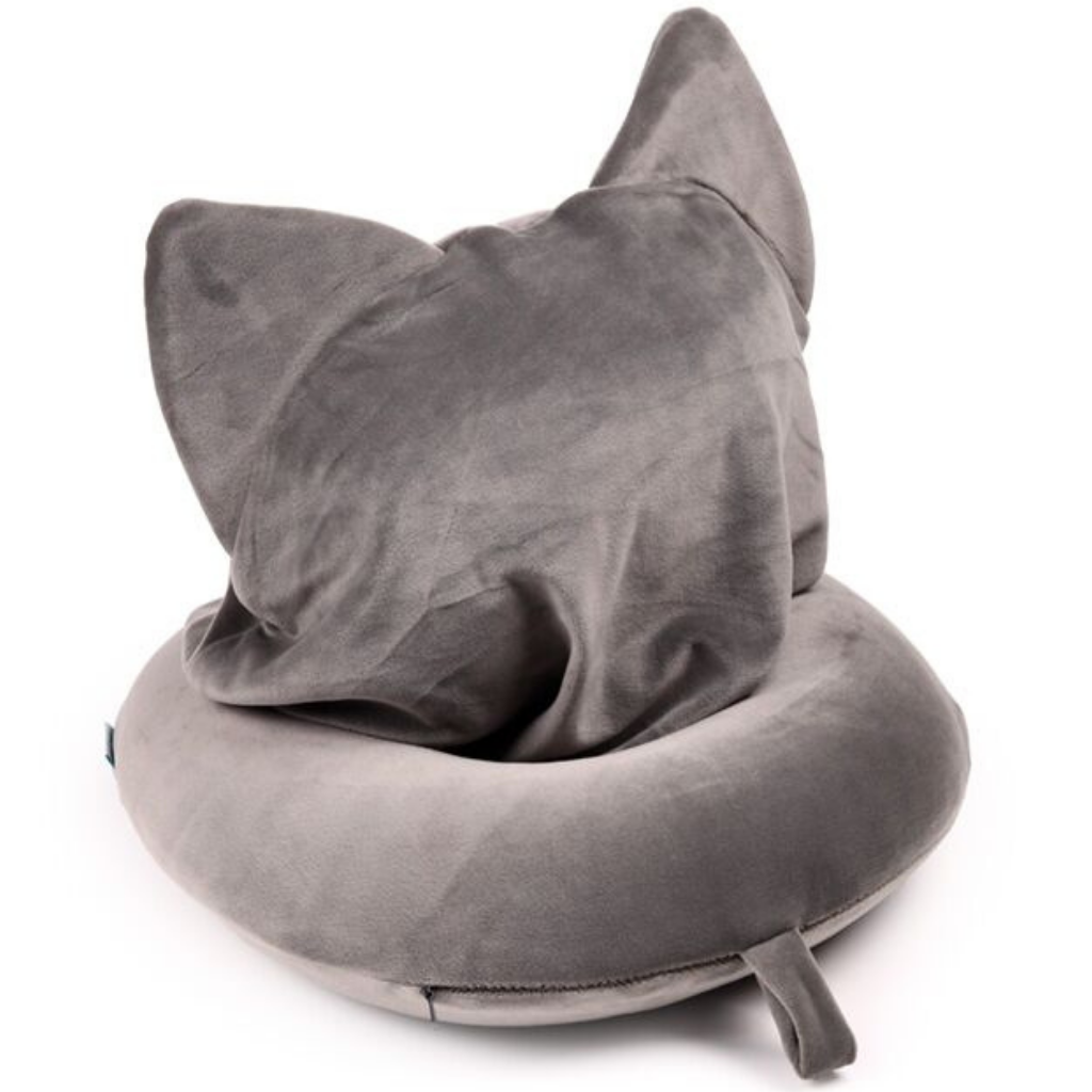 Memory foam reiskussen met kap