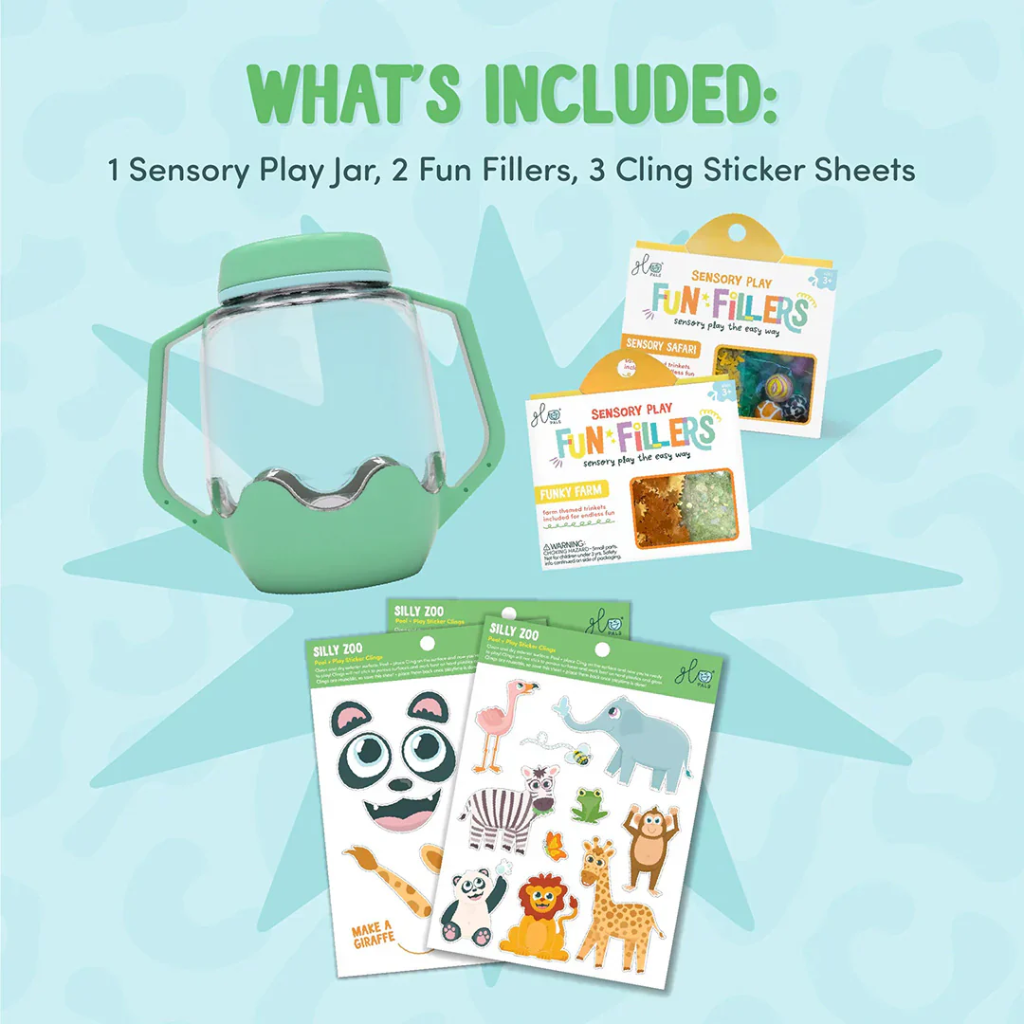 Glo Pals - Sensory play cup met fun fillers & stickers
