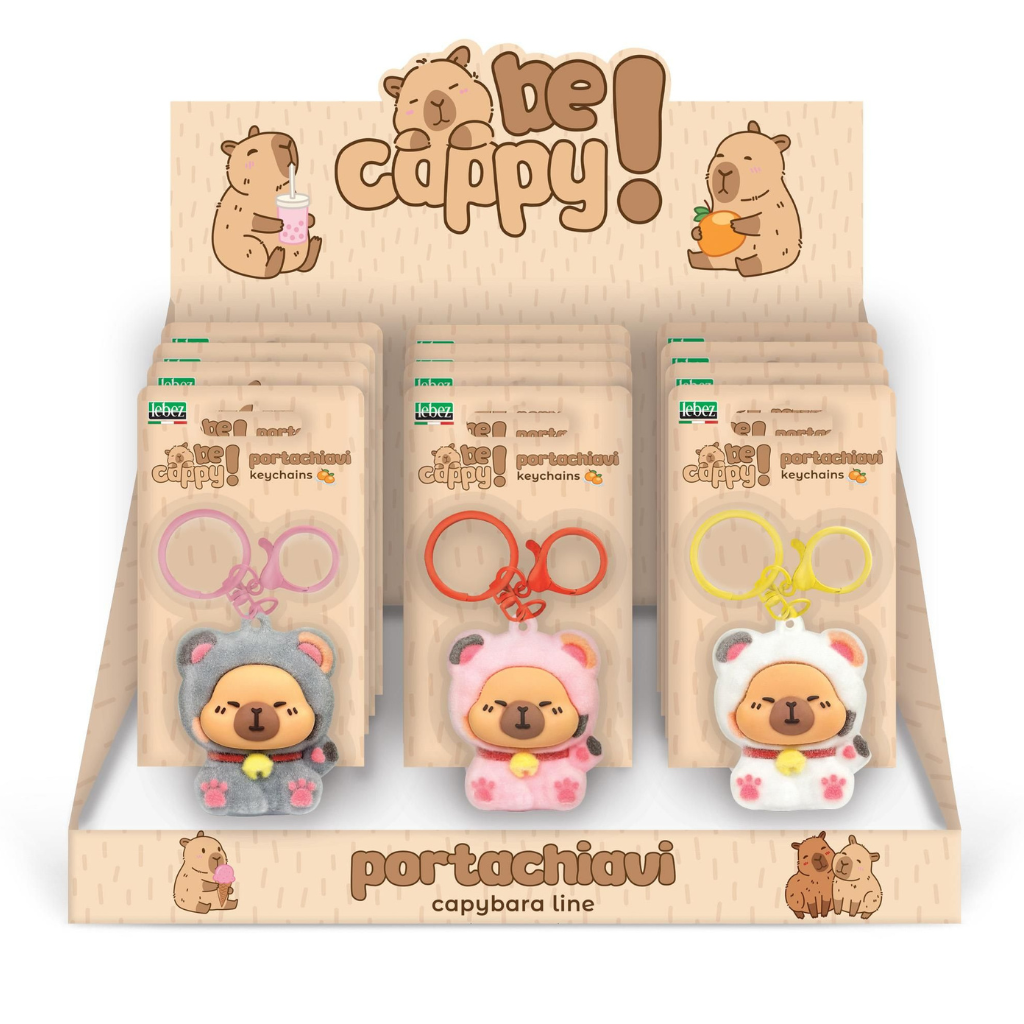 Fluffy Capibara sleutelhanger