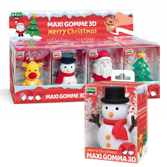 XL gum in kerst thema - 8 cm