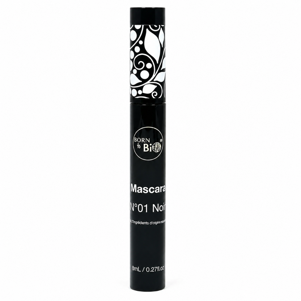 Zwarte volume mascara met natuurlijke ingrediënten