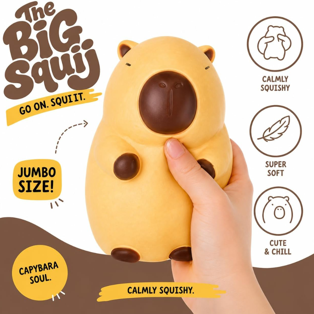 The Big Squij Capybara - XL squishy