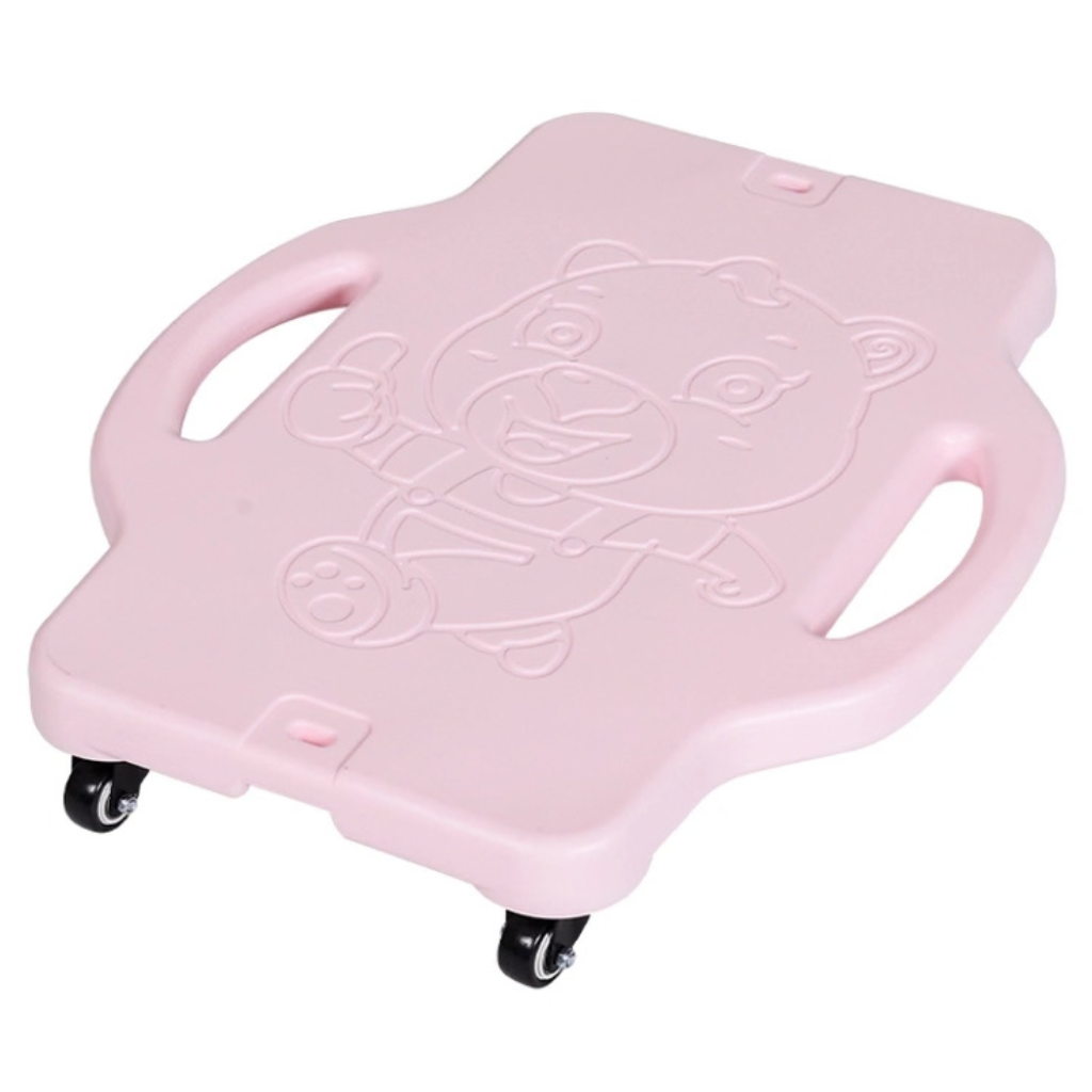 Plat scooterbord met handvaten voor kinderen