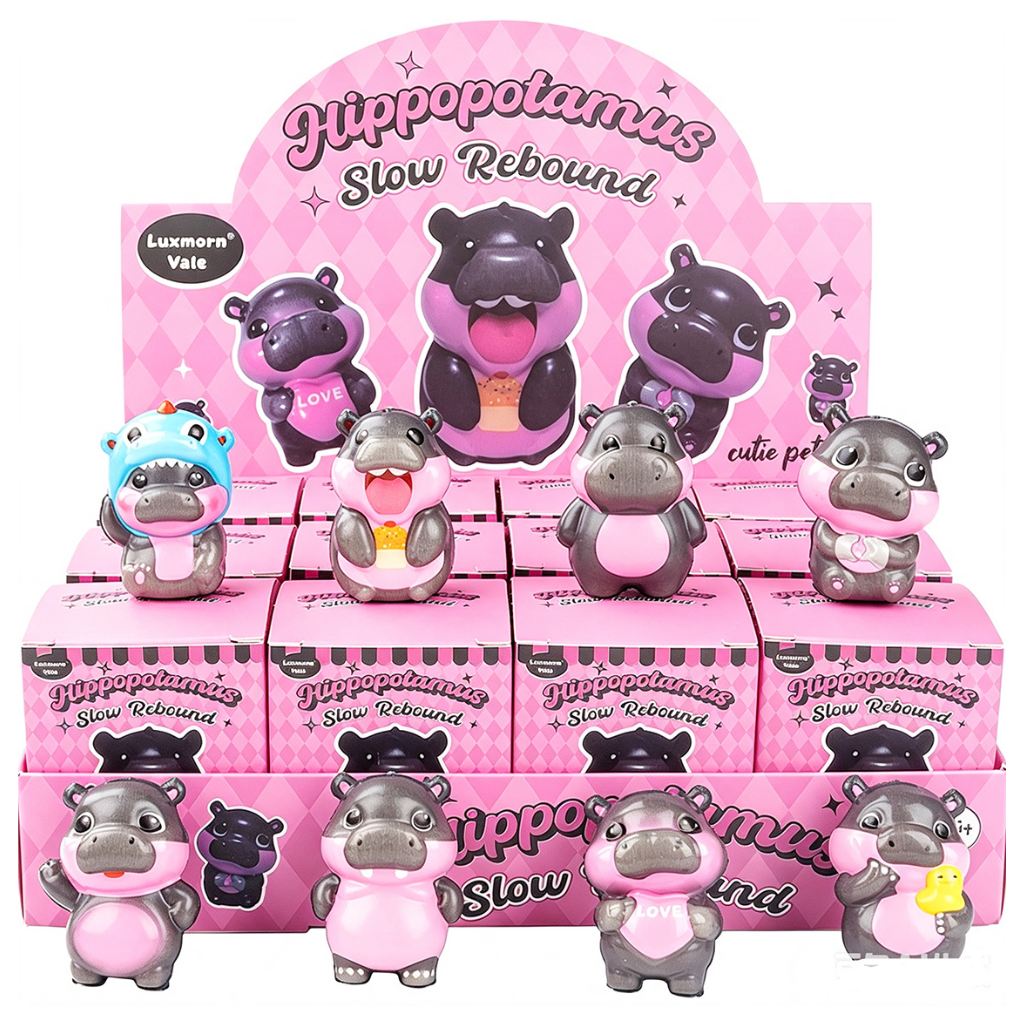Squishy Slow Rising Fidget - Hippo