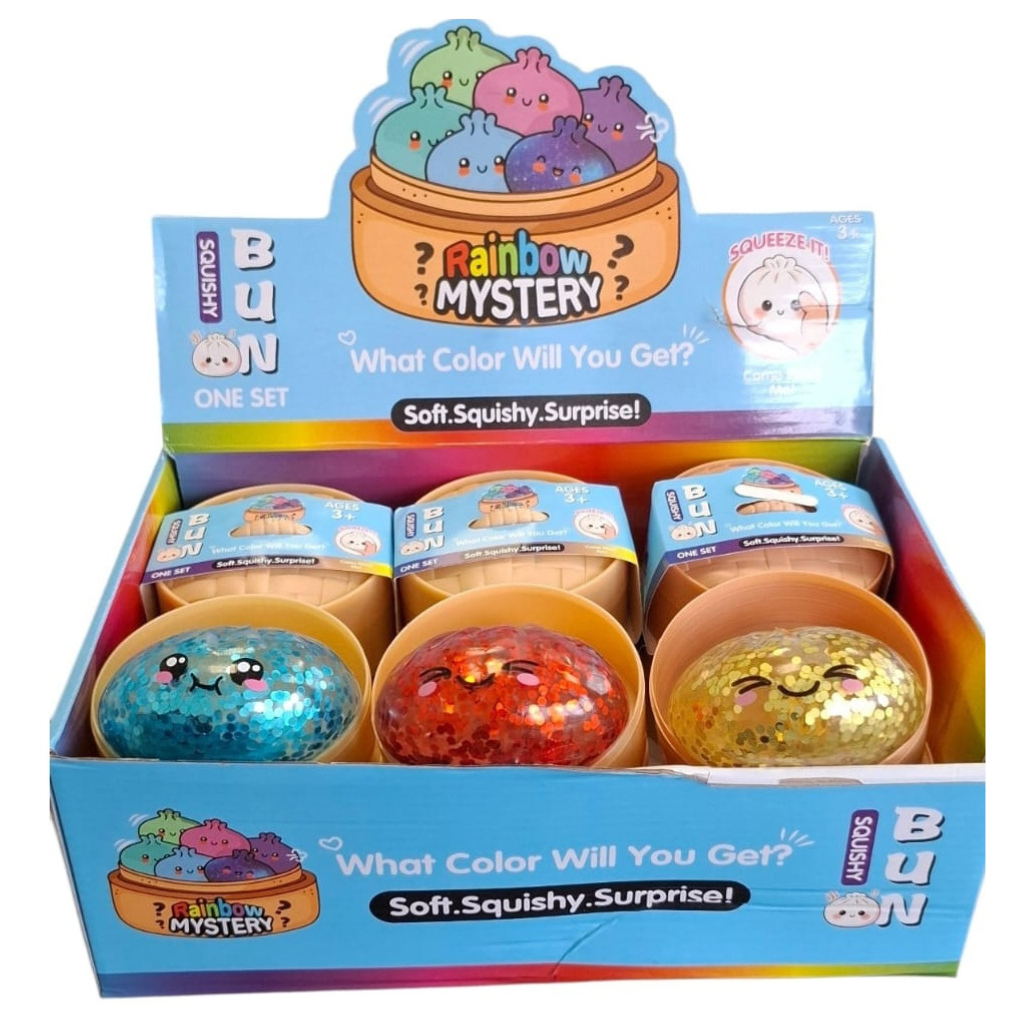 Mystery Squishy dumpling Fidget - Glitters large (8,5cm)
