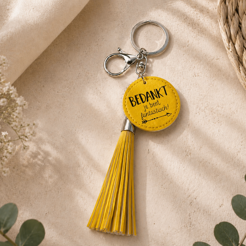 Sleutelhanger tassel - Bedankt je bent fantastisch!
