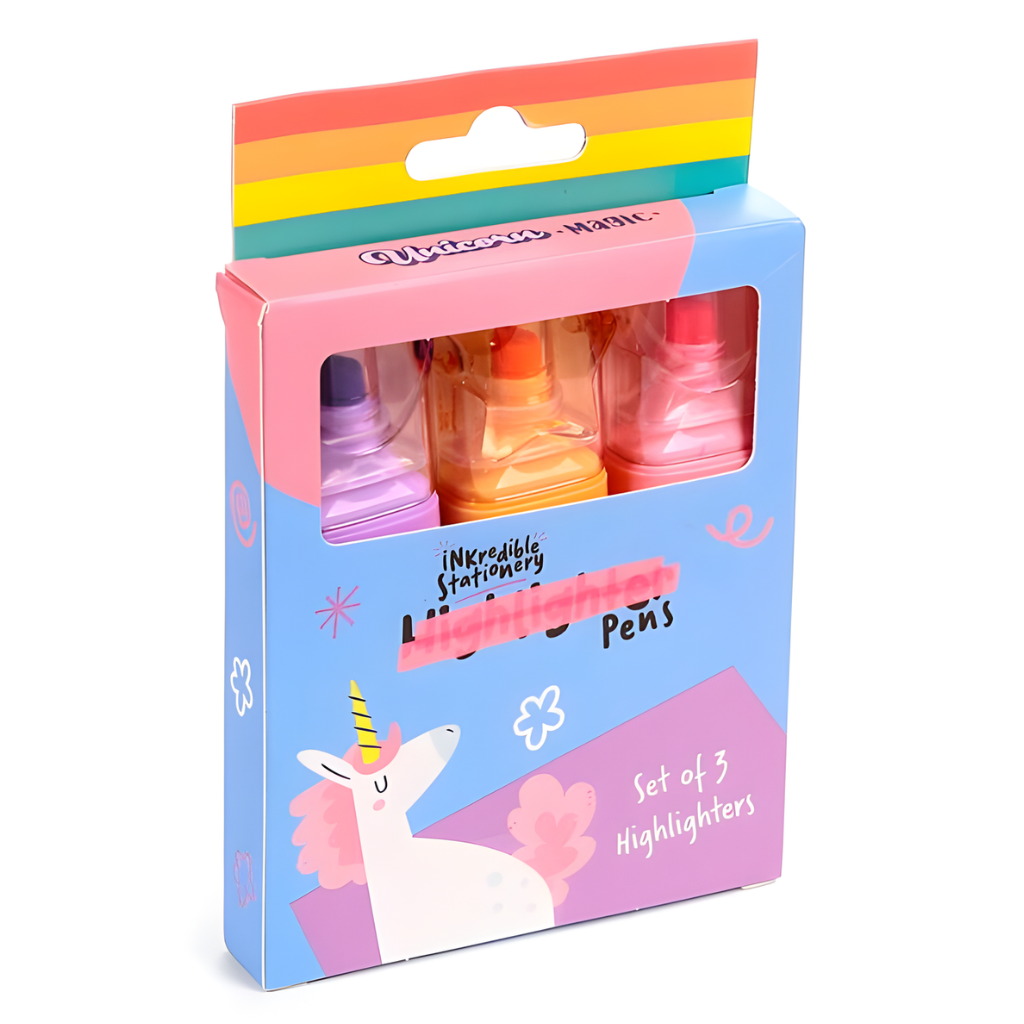 Stempel markeerstiften eenhoorn - Set van 3