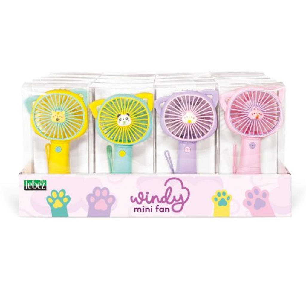 Draagbare mini ventilator USB kattenpoot