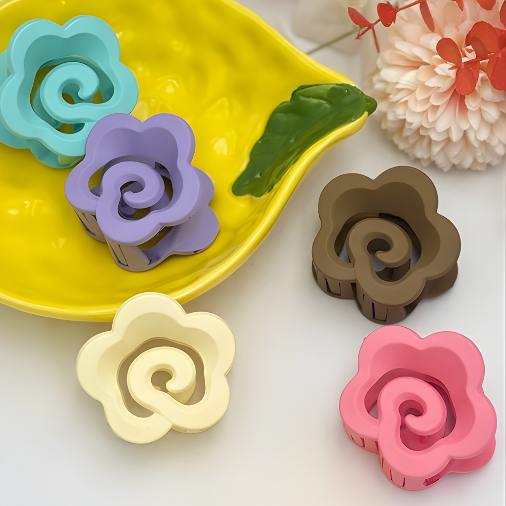 Haarclip in de vorm van een roos