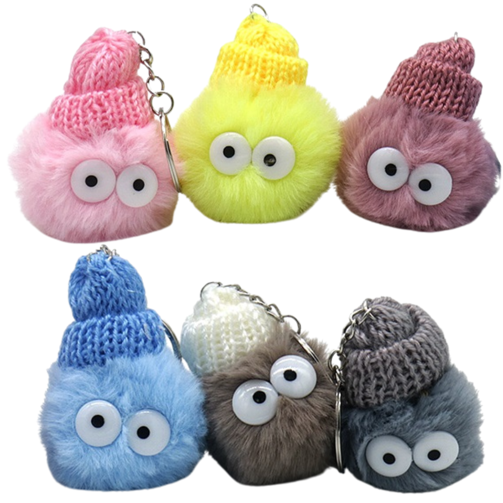 Sleutelhanger Monster met muts