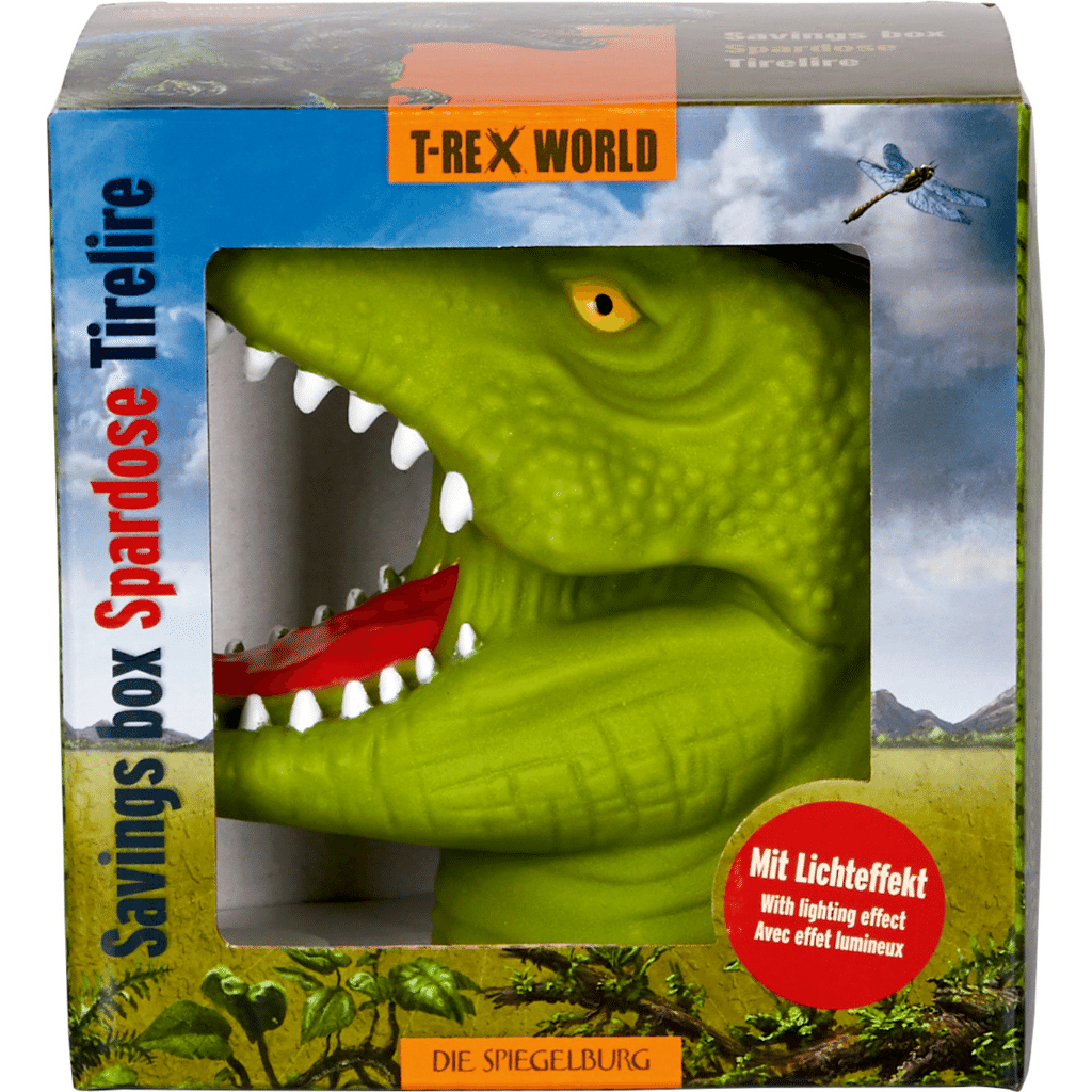 Spaarpot T-Rex met lichteffect