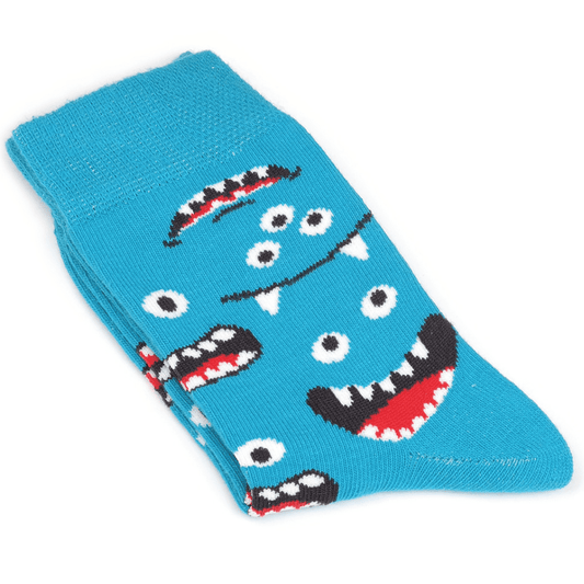 1 Paar sokken - Monster Blauw