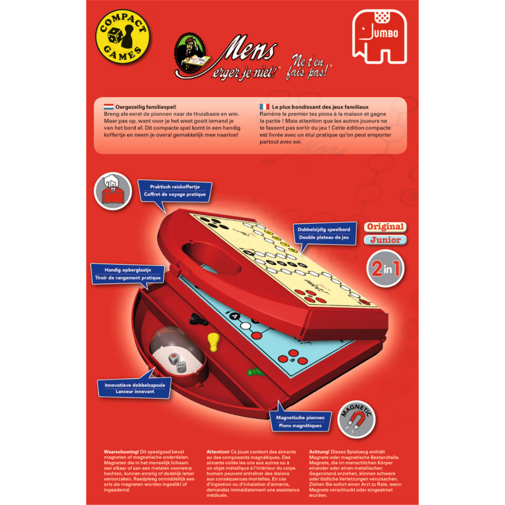 Magnetisch reisspel - Mens erger je niet