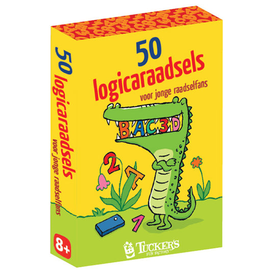 Kaartspel doosje 50 logicaraadsels voor jonge raadselfans