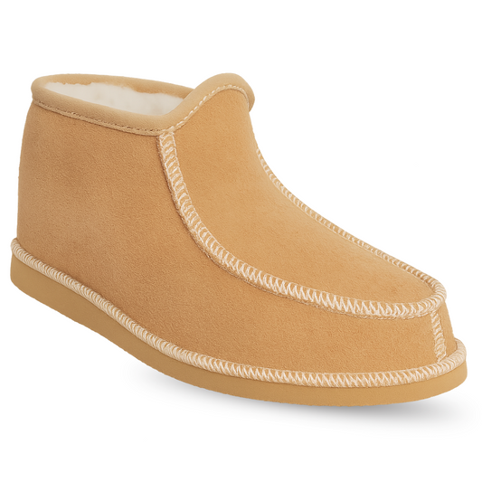 Klassieke Lamsvacht Pantoffel - Heren - Camel