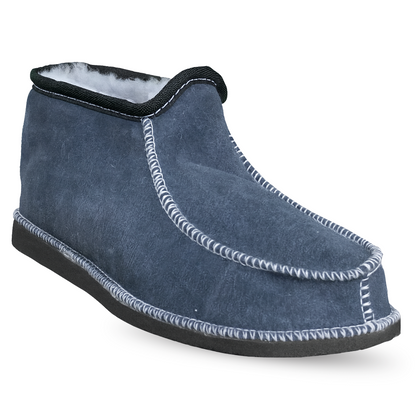 Klassieke Lamsvacht Pantoffel - Heren - Grijs