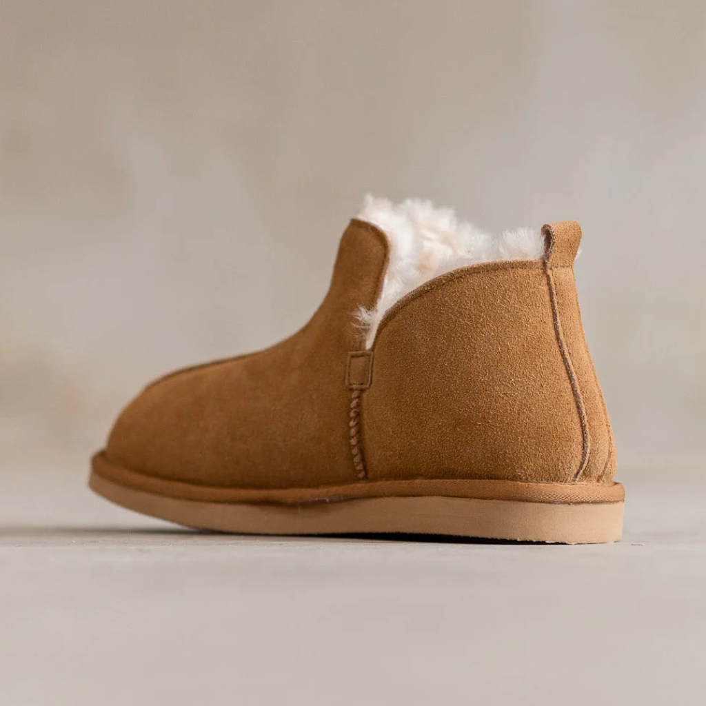 Lamsvacht Pantoffels - Nooa - Camel