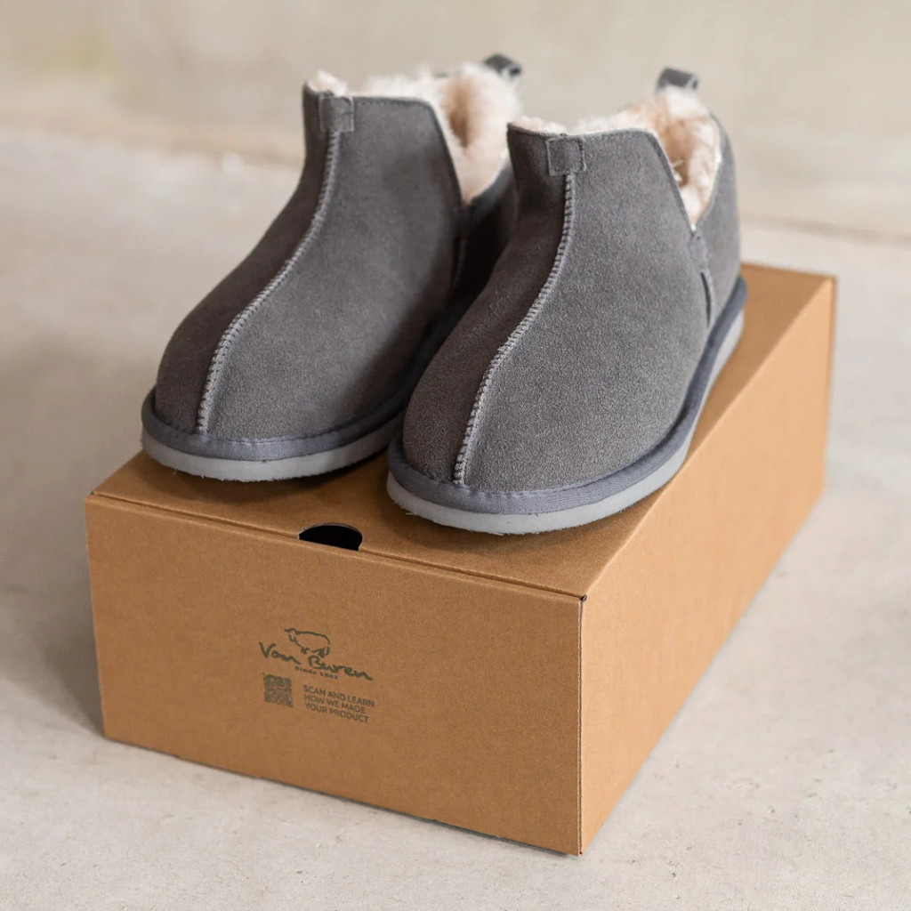 Lamsvacht Pantoffels - Nooa - Grijs