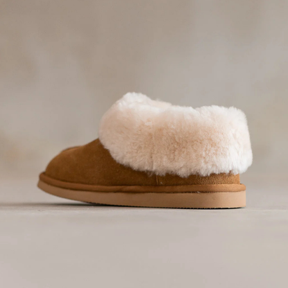 Lamsvacht Pantoffels - Tuula - Camel