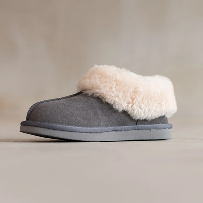 Lamsvacht Pantoffels - Tuula - Grijs
