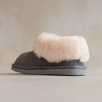Lamsvacht Pantoffels - Tuula - Grijs