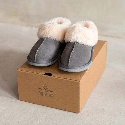 Lamsvacht Pantoffels - Tuula - Grijs