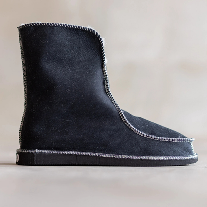 Hoge Lamsvacht Pantoffels - Grijs