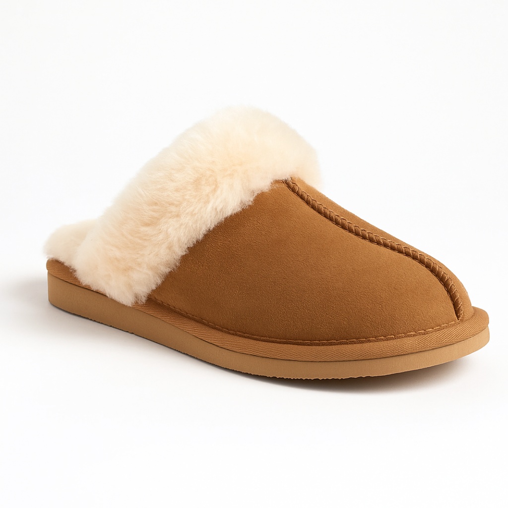 Lamsvacht Slippers - Lumi - Camel