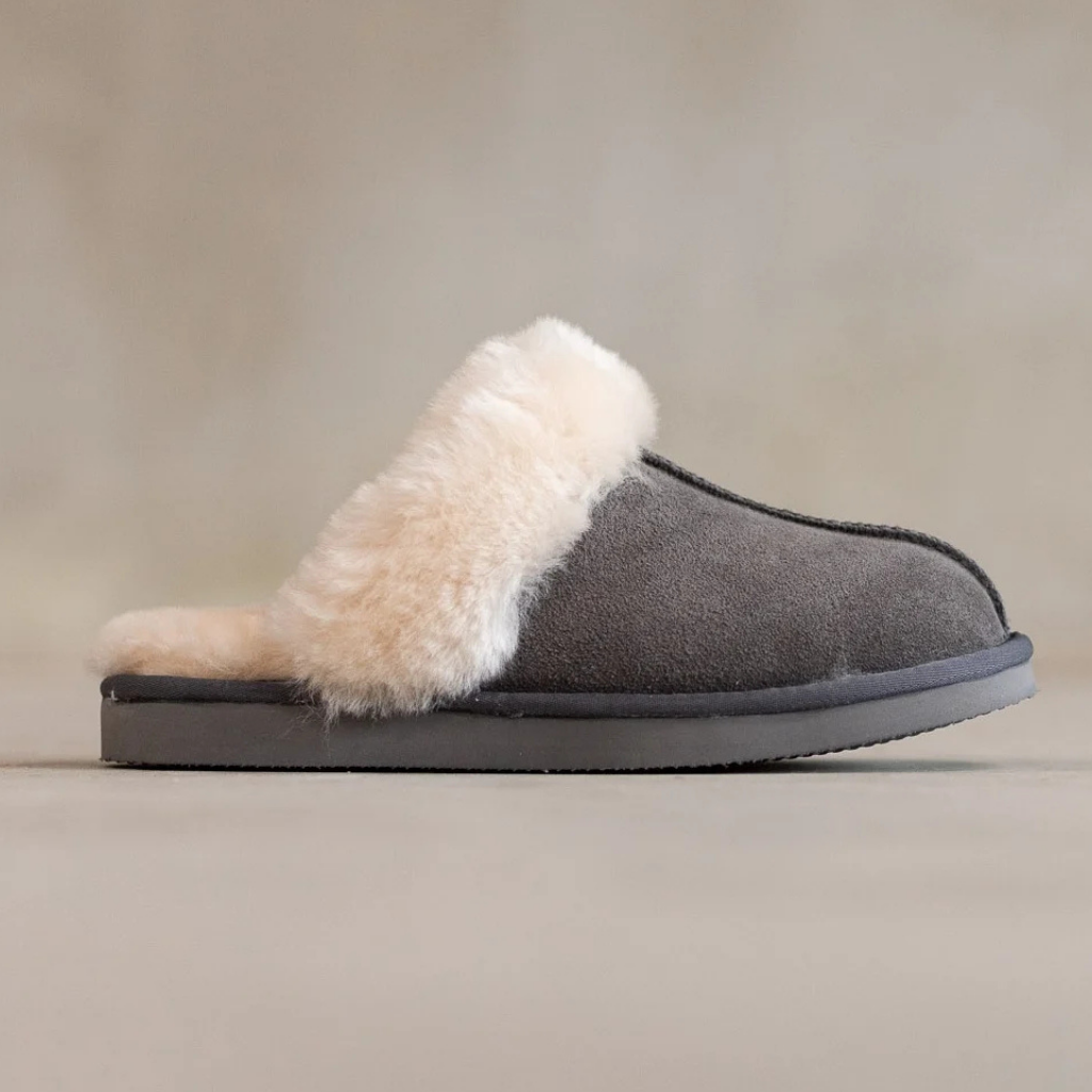 Lamsvacht Slippers - Lumi - Grijs