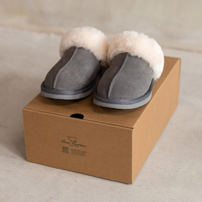 Lamsvacht Slippers - Lumi - Grijs