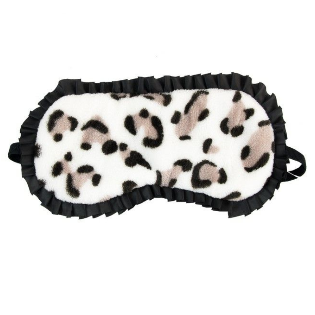 Slaapmasker met luipaardprint