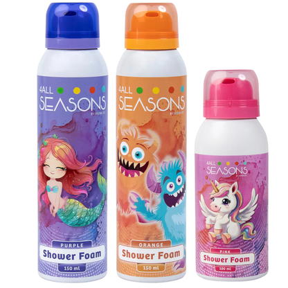 2+1 GRATIS - 2x 4All Seasons Shower Foam 150 ml + 1x Shower Foam 100 ml GRATIS