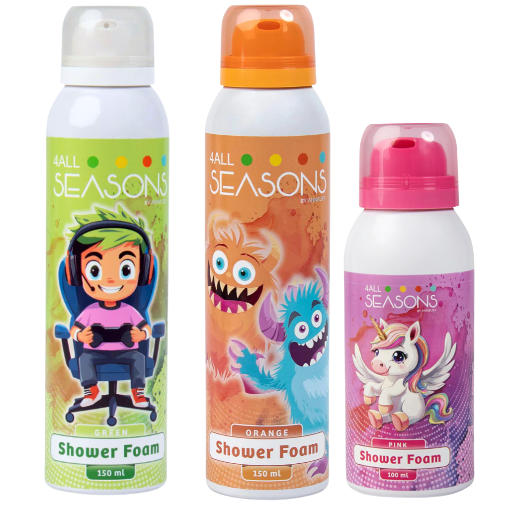 2+1 GRATIS - 2x 4All Seasons Shower Foam 150 ml + 1x Shower Foam 100 ml GRATIS