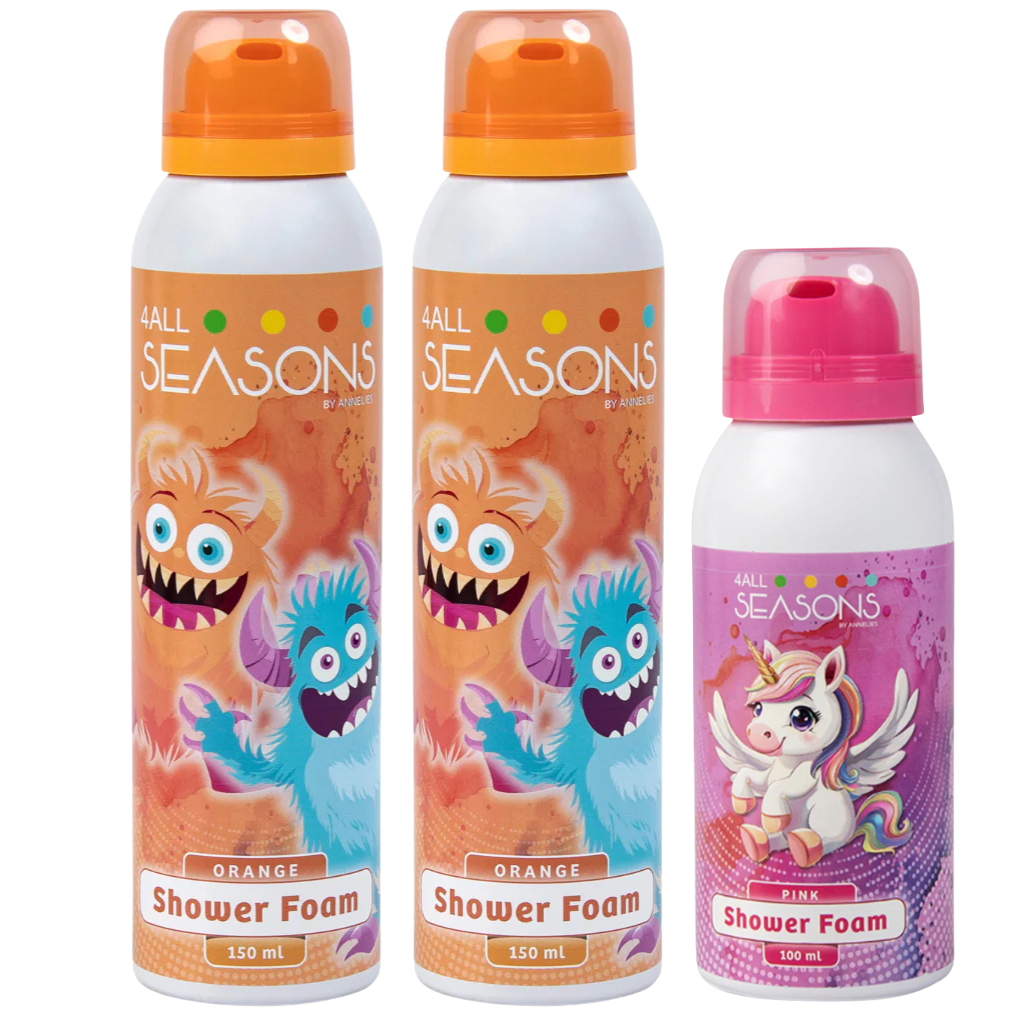 2+1 GRATIS - 2x 4All Seasons Shower Foam 150 ml + 1x Shower Foam 100 ml GRATIS
