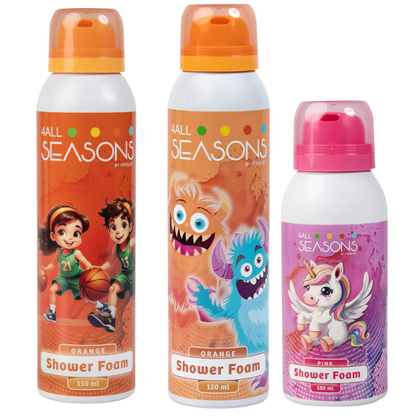 2+1 GRATIS - 2x 4All Seasons Shower Foam 150 ml + 1x Shower Foam 100 ml GRATIS
