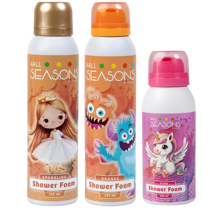 2+1 GRATIS - 2x 4All Seasons Shower Foam 150 ml + 1x Shower Foam 100 ml GRATIS