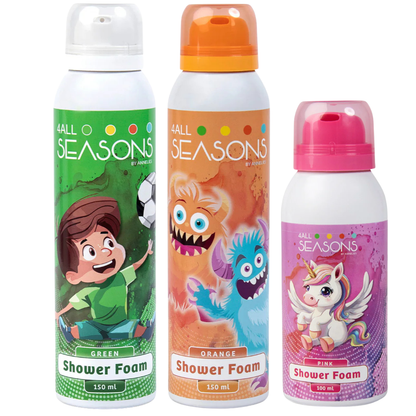 2+1 GRATIS - 2x 4All Seasons Shower Foam 150 ml + 1x Shower Foam 100 ml GRATIS