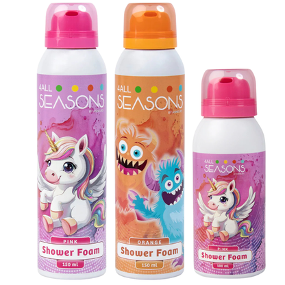2+1 GRATIS - 2x 4All Seasons Shower Foam 150 ml + 1x Shower Foam 100 ml GRATIS