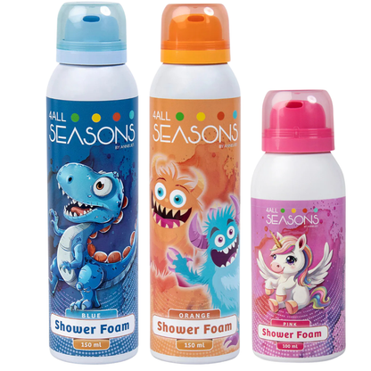 2+1 GRATIS - 2x 4All Seasons Shower Foam 150 ml + 1x Shower Foam 100 ml GRATIS
