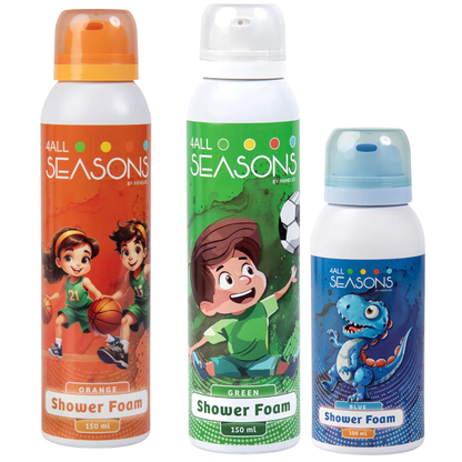 2+1 GRATIS - 2x 4All Seasons Shower Foam 150 ml + 1x Shower Foam 100 ml GRATIS