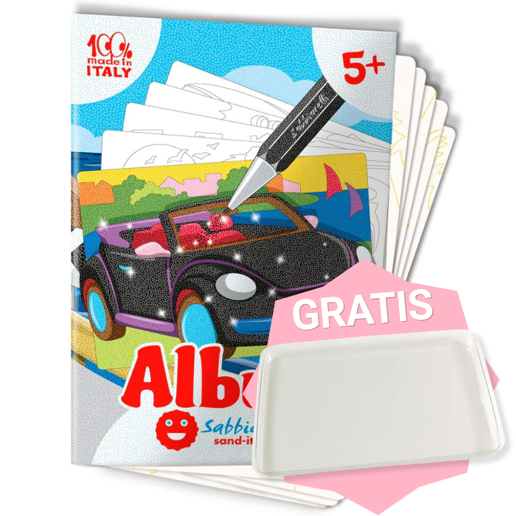 Zandschilderen - Tekeningen set + GRATIS transparant onderblad