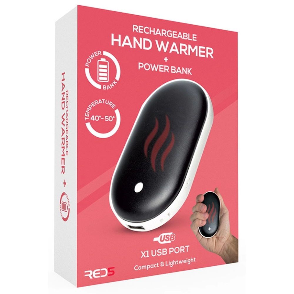 Oplaadbare handwarmer + powerbank
