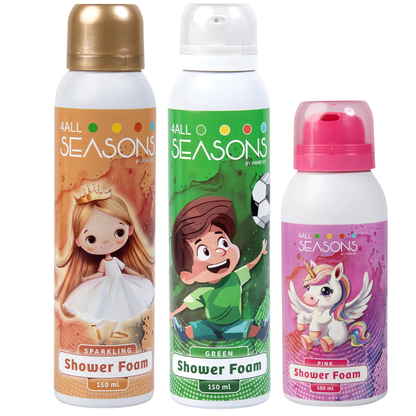 2+1 GRATIS - 2x 4All Seasons Shower Foam 150 ml + 1x Shower Foam 100 ml GRATIS