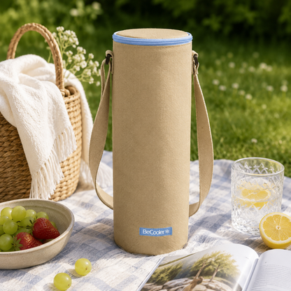 Becooler koeltas voor drinkfles met koelelement