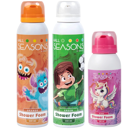 2+1 GRATIS - 2x 4All Seasons Shower Foam 150 ml + 1x Shower Foam 100 ml GRATIS
