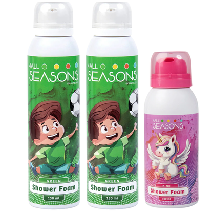 2+1 GRATIS - 2x 4All Seasons Shower Foam 150 ml + 1x Shower Foam 100 ml GRATIS